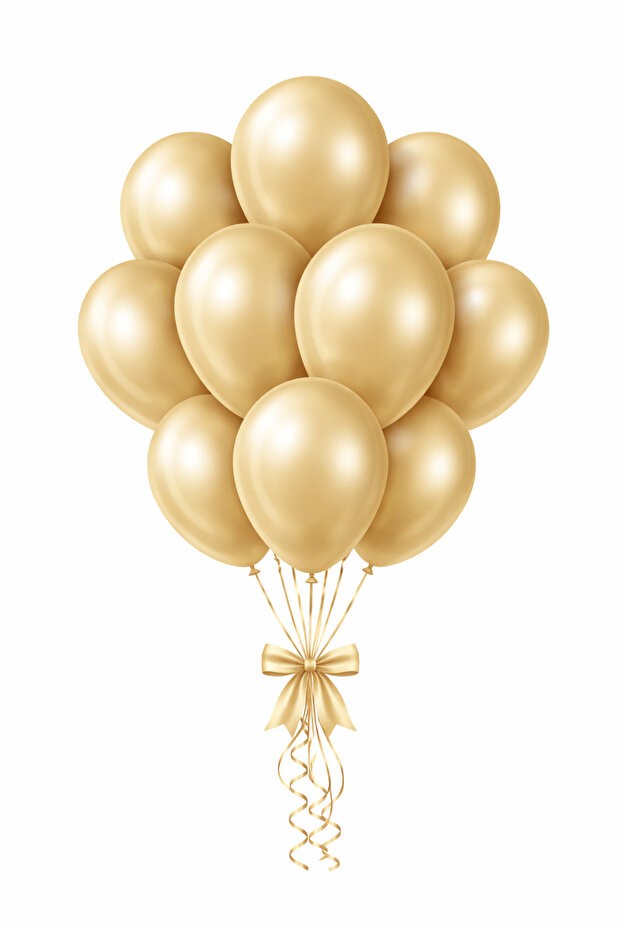 Aura Collection Antique Gold Balloon (Antique Gold) - 12 Inch - 10 Pieces