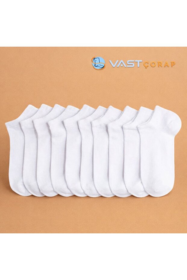 vast çorap Beyaz Patik Çorap 10 Çift Ekonomik Paket