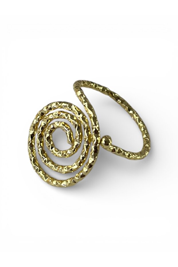 Gold Spiral Design Ring - 1