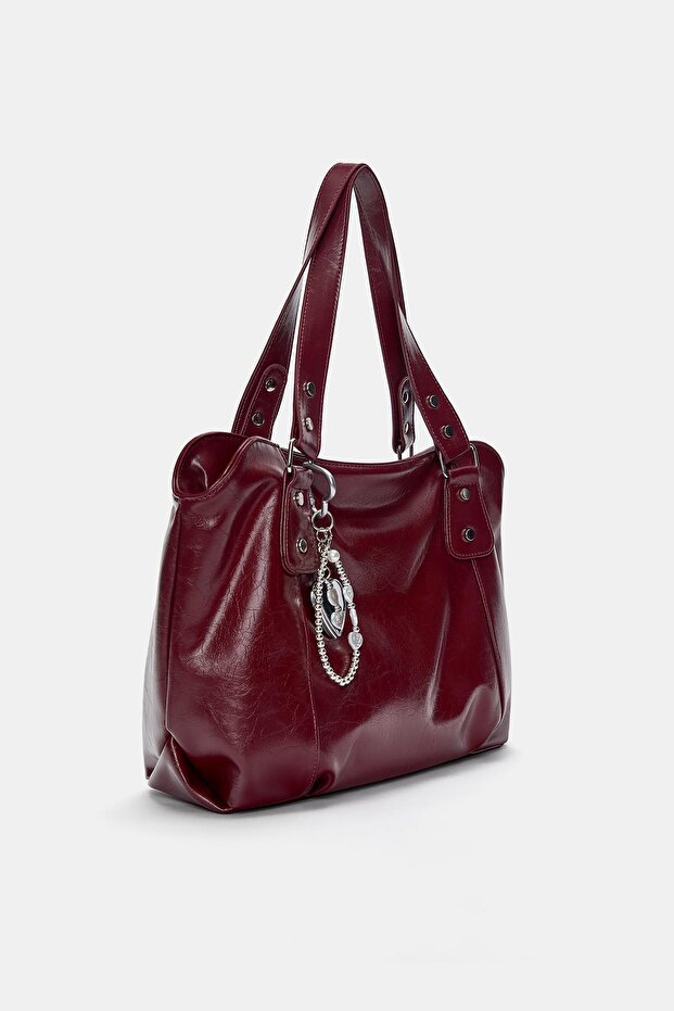 Süsleme detaylı shopper çanta - 4