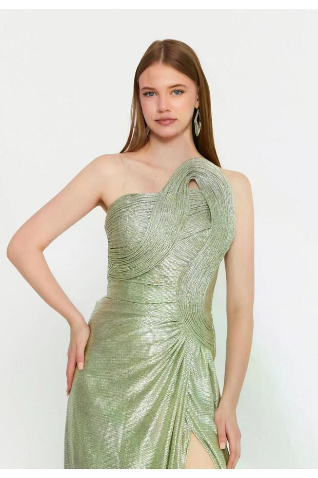 6035SIM SİMLİ ELBİSE - 4