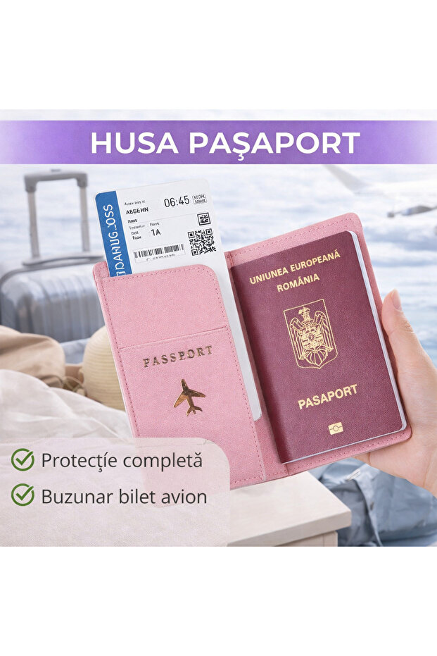 Passport Case, Pink - 1