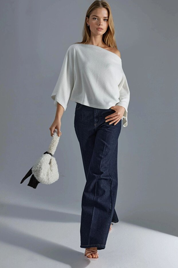 BUSEM Rahat Kesim Örme Bluz - 5