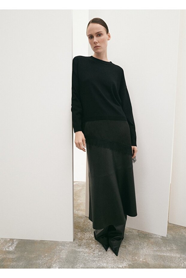 Dantel detaylı kazak - 2