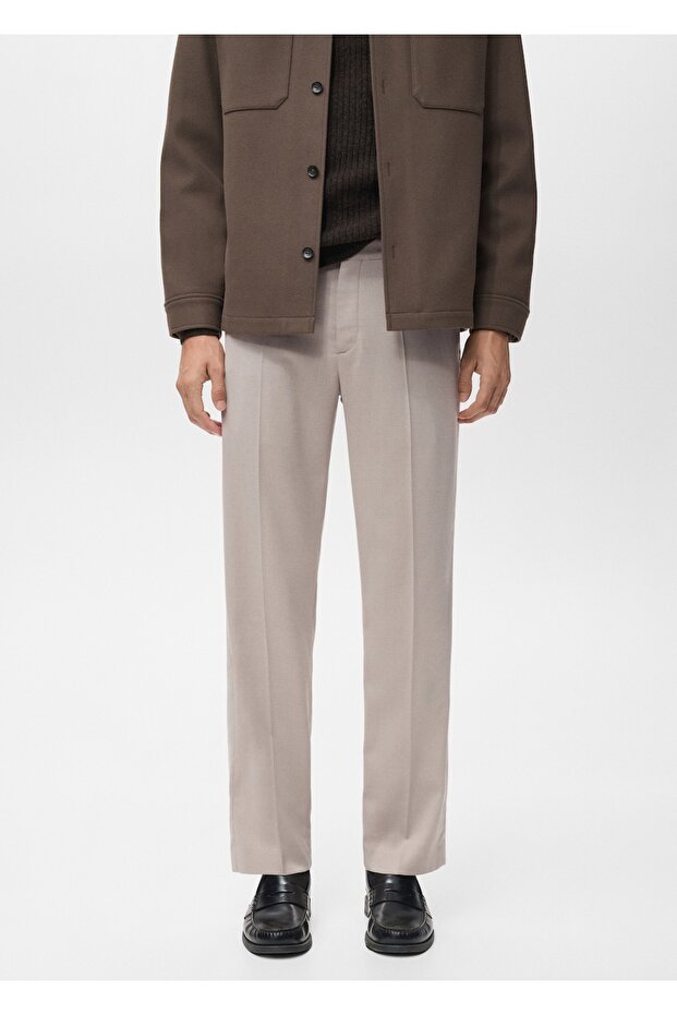 Regular kesim pensli pantolon - 1