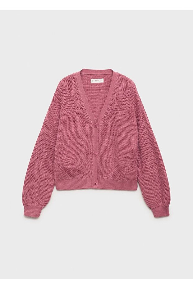 Triko düğmeli hırka - 1