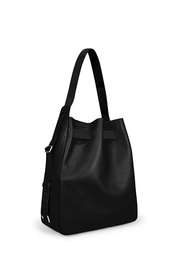 Sail L Siyah Deri Çanta - 2