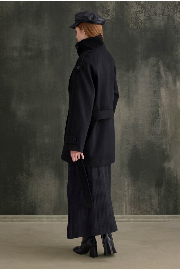 Dik Yaka Kaban Siyah - 4