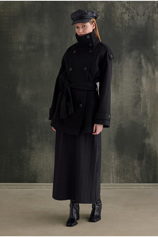 Dik Yaka Kaban Siyah - 1