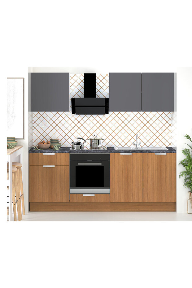 220 Cm Teak Ank Mutfak - 1