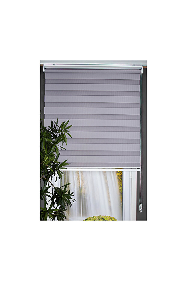 Zebra Stor Perde Gri - 2