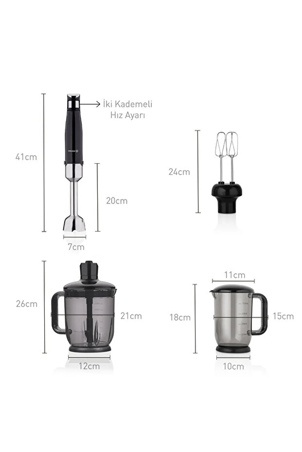 Performix Mega Siyah Blender Set A449 - 2