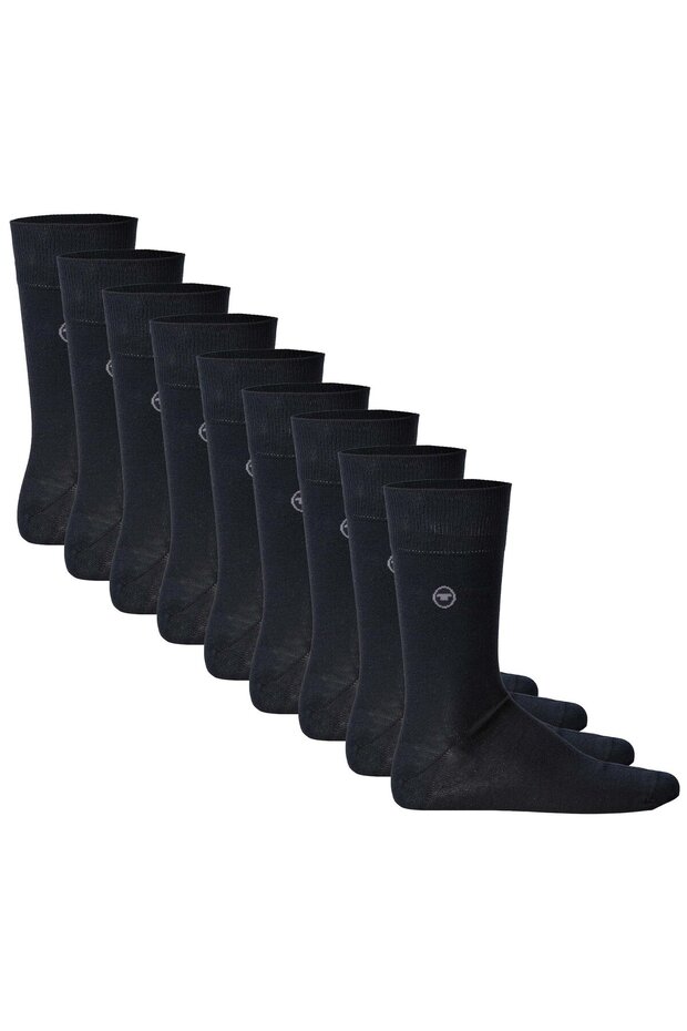 9er Pack Herren Socken - Basic, einfarbig - 1