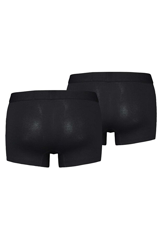 Herren Boxershorts, 2er Pack - Solid Basic Trunk Organic, Logobund - 2