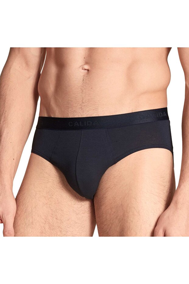 Herren Slip, 3er Pack - Benefit, Elastikbund, Single Jersey - 2
