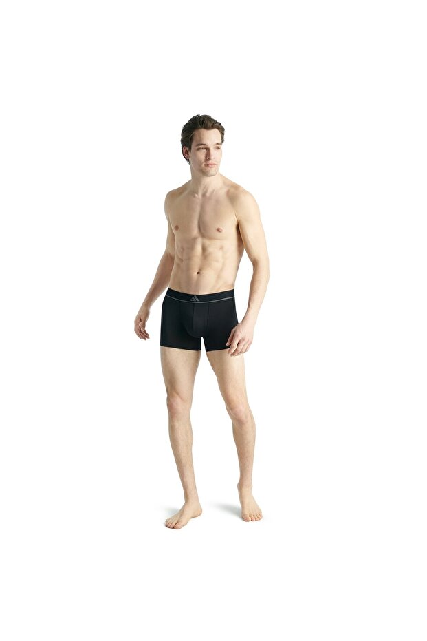 Herren Boxershorts, 6er Pack - Trunks, Active Micro Flex , Logo, einfarbig - 2