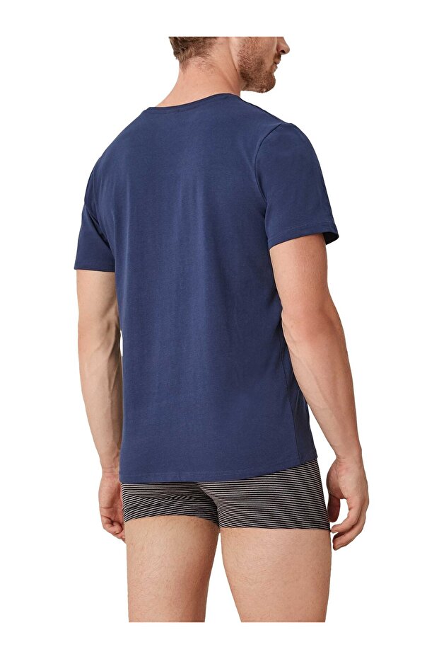 Herren T-Shirt, 2er Pack - Basic, Rundhals, einfarbig - 5