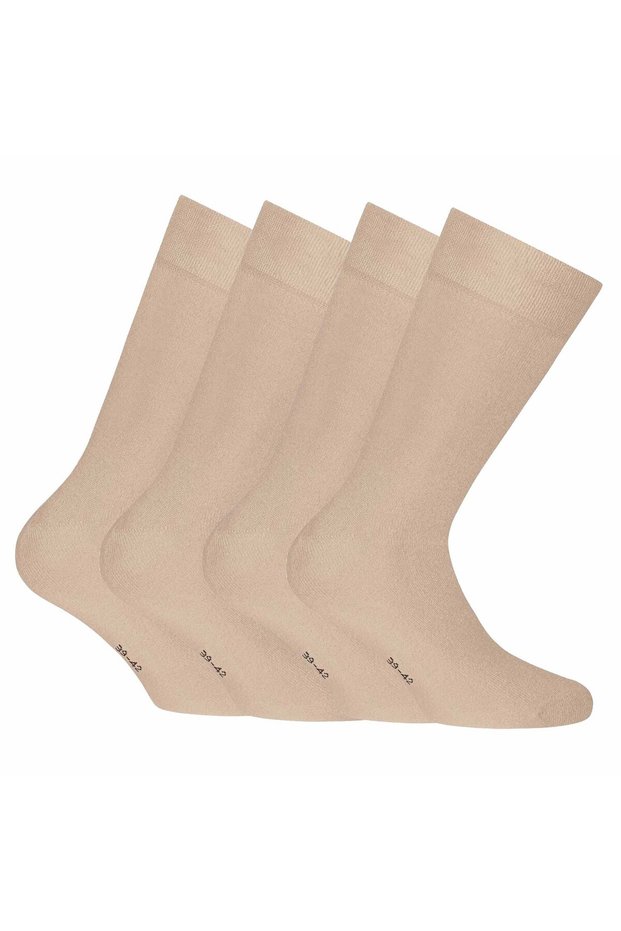 Basic Unisex Socken, 4er Pack - Bambus, Kurzsocken
