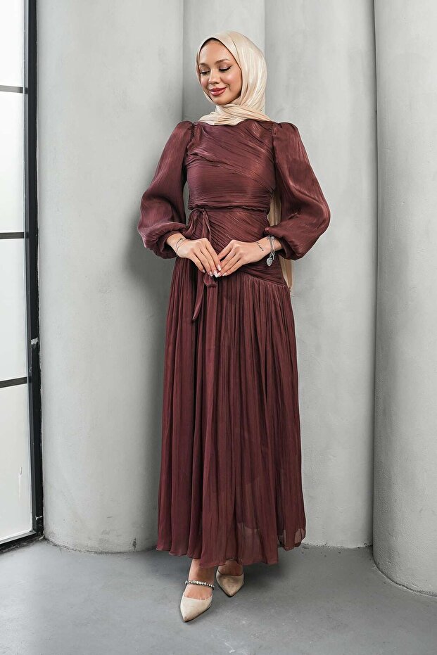 Mürdüm Drapeli Piliseli Abiye - 3