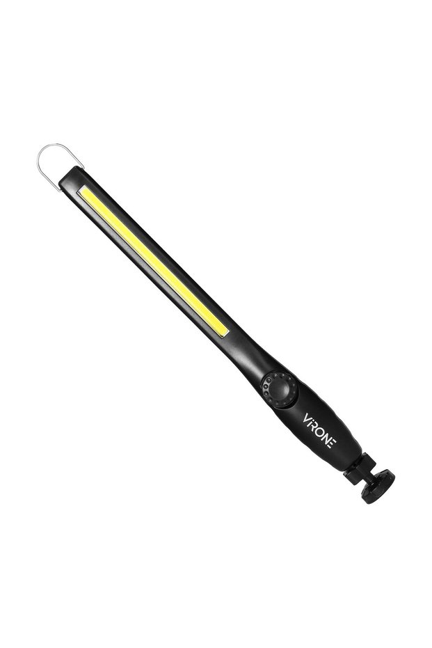 LED workshop flashlight, ABS, 10W, 400lm, 2000mAh, Adjustable, Black