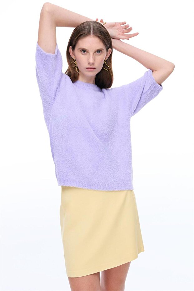 Vanilya Orta Bel Diz Üstü Etek - 3