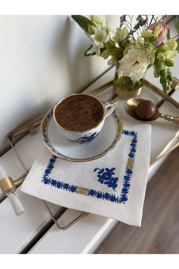 Her Mavi Kokteyl Peçetesi - 1