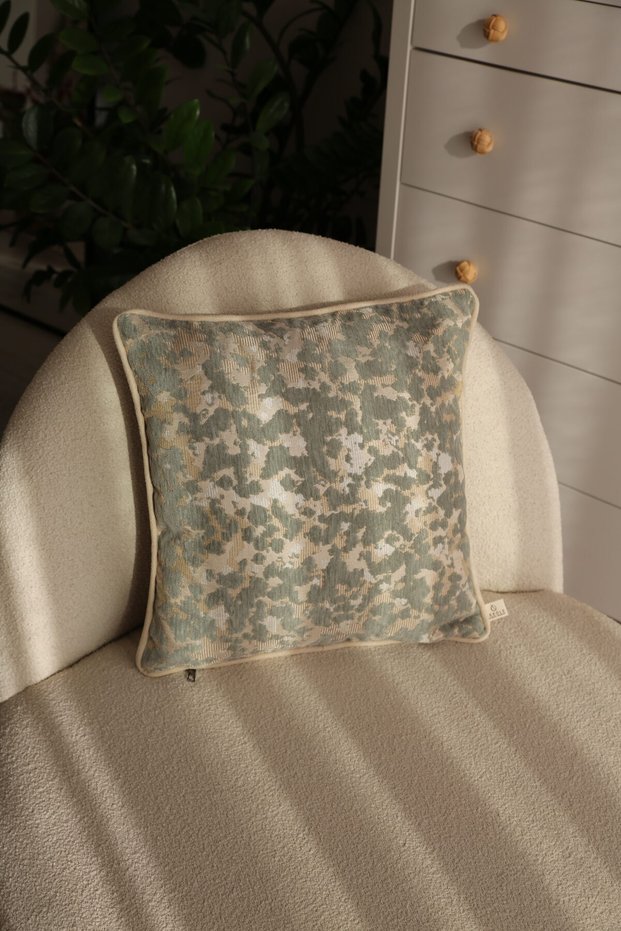 Cloud Green Throw Pillow Cover (45X45)