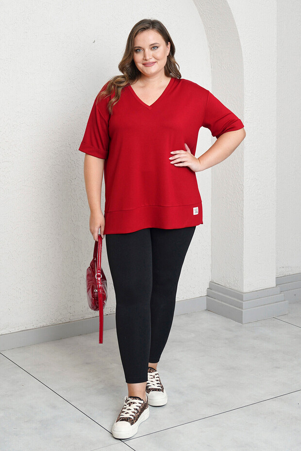 V-YAKA BASIC MODAL TİŞÖRT - 5