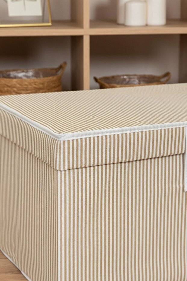 صندوق ماكسي منقوش مخطط مكون من 3 قطع - متعدد الأغراض - 6