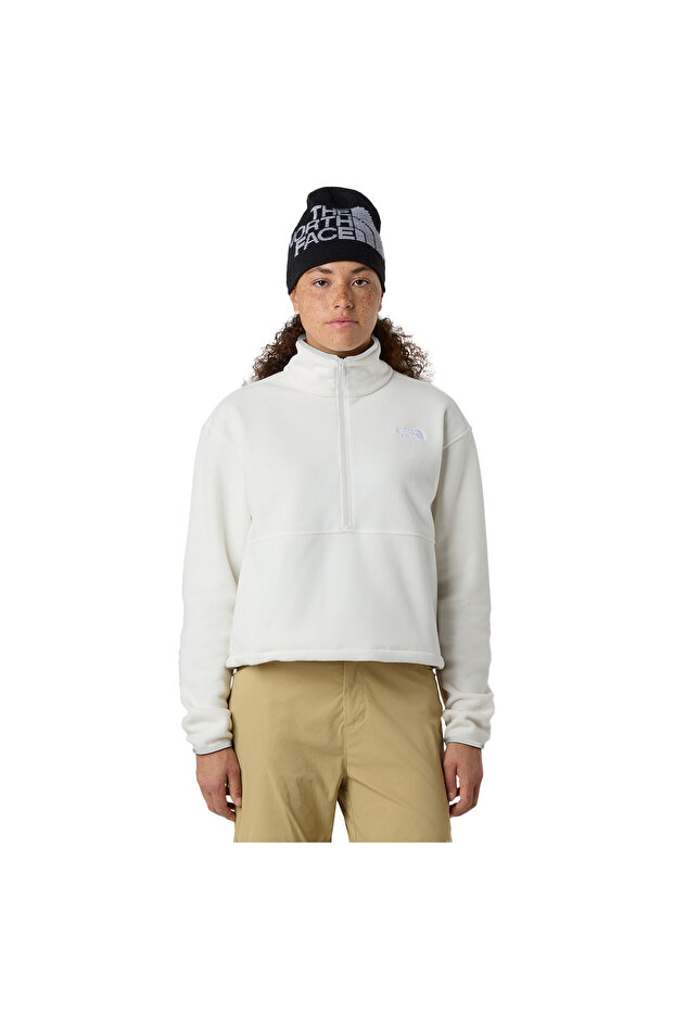 Glacier Fleece 1/2 Zip Short Women's White Outdoor Fleece Nf0A8D2Cqli1