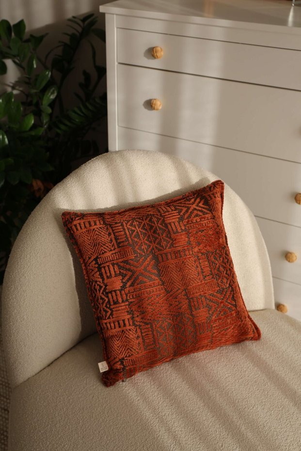 Nordic Tile Throw Pillow Cover (45X45)
