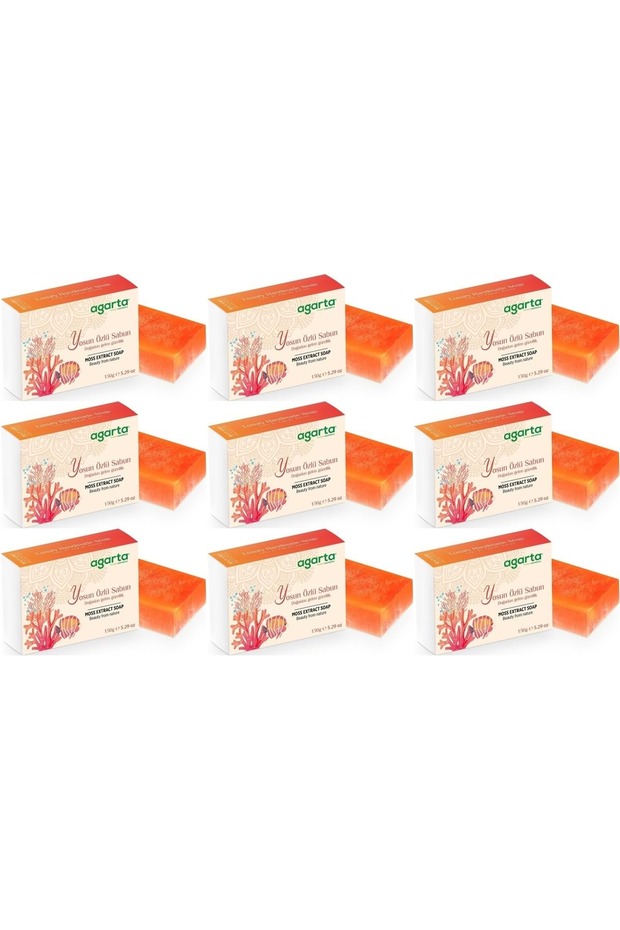 Handmade Natural Soap 150Gr with Seaweed Extract (Set of 9)