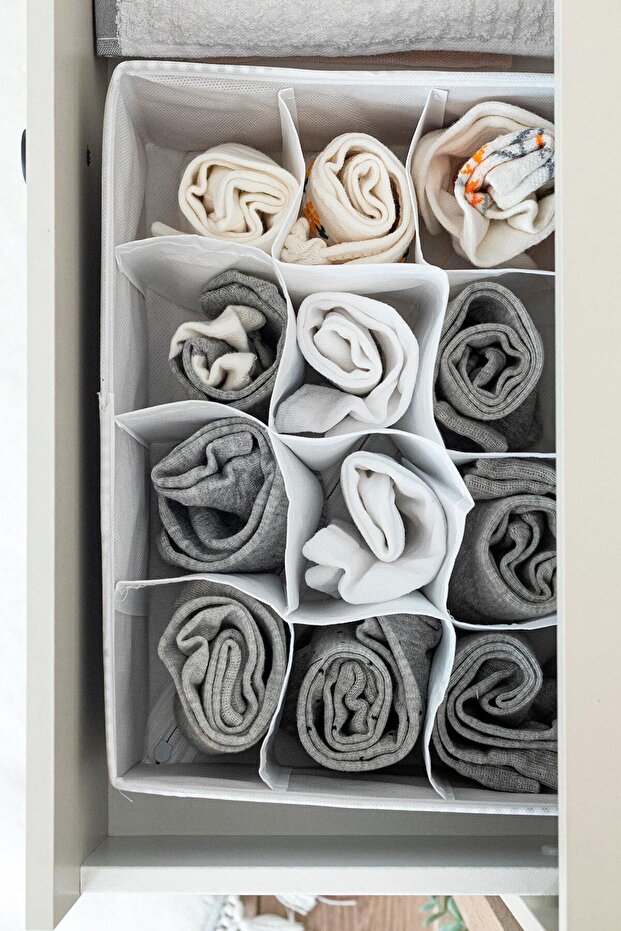 2 db 12 rekeszes - Többcélú rendszerező - Szervezze meg a fiókokat - 4