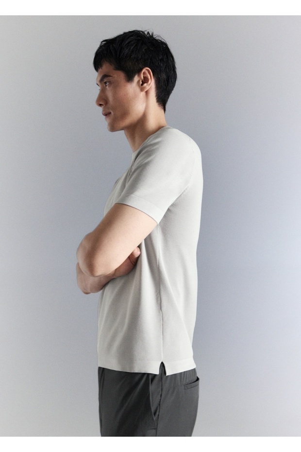 Comfort stretch triko tişört - 7