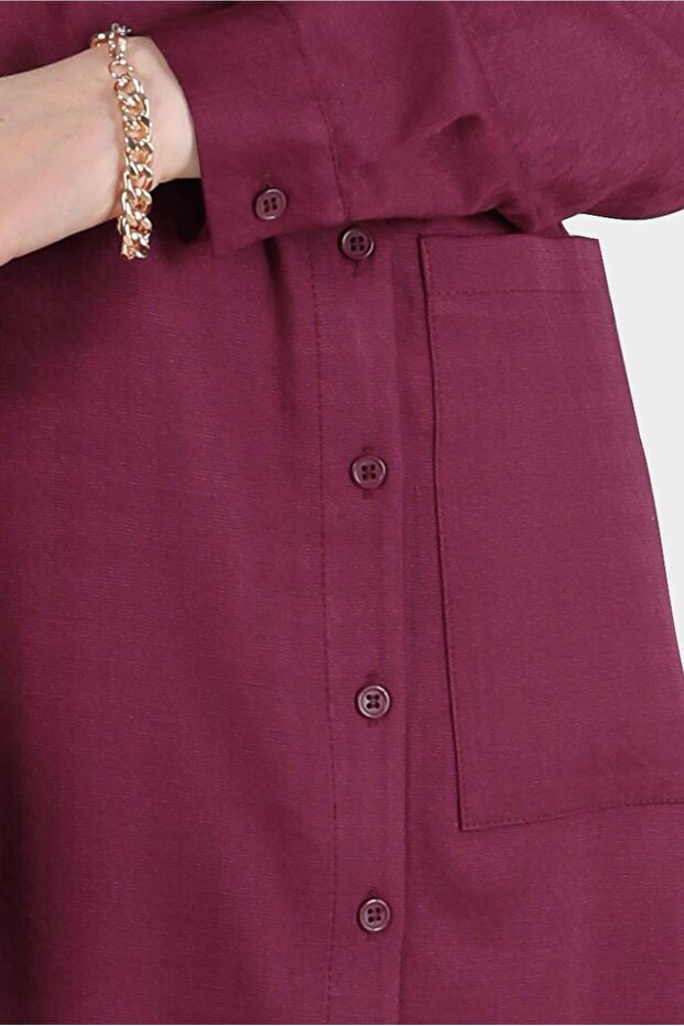 Goosebite Patterned Buttoned Tunic 42746 - 4