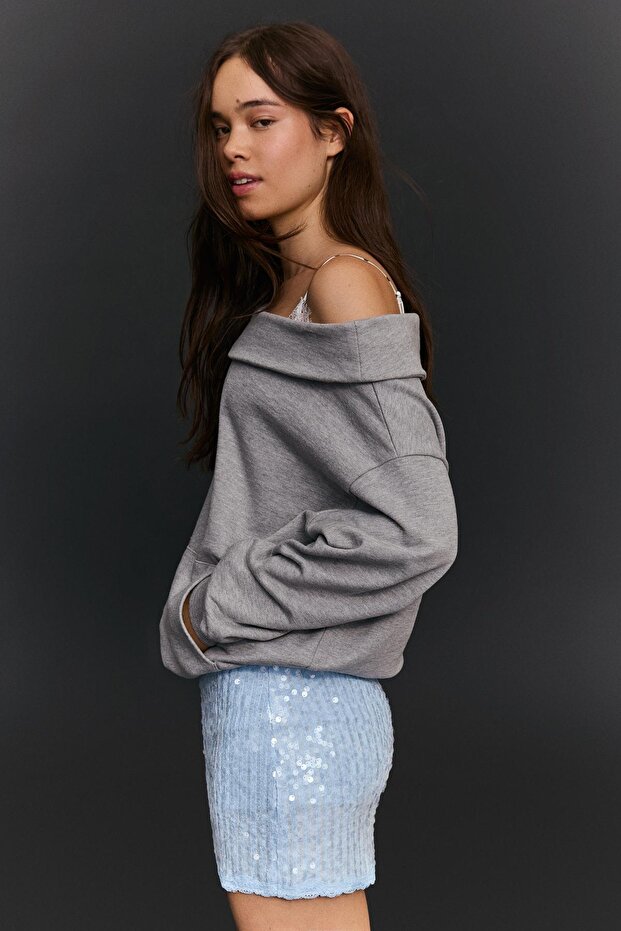 Dantelli pullu mini etek - 3