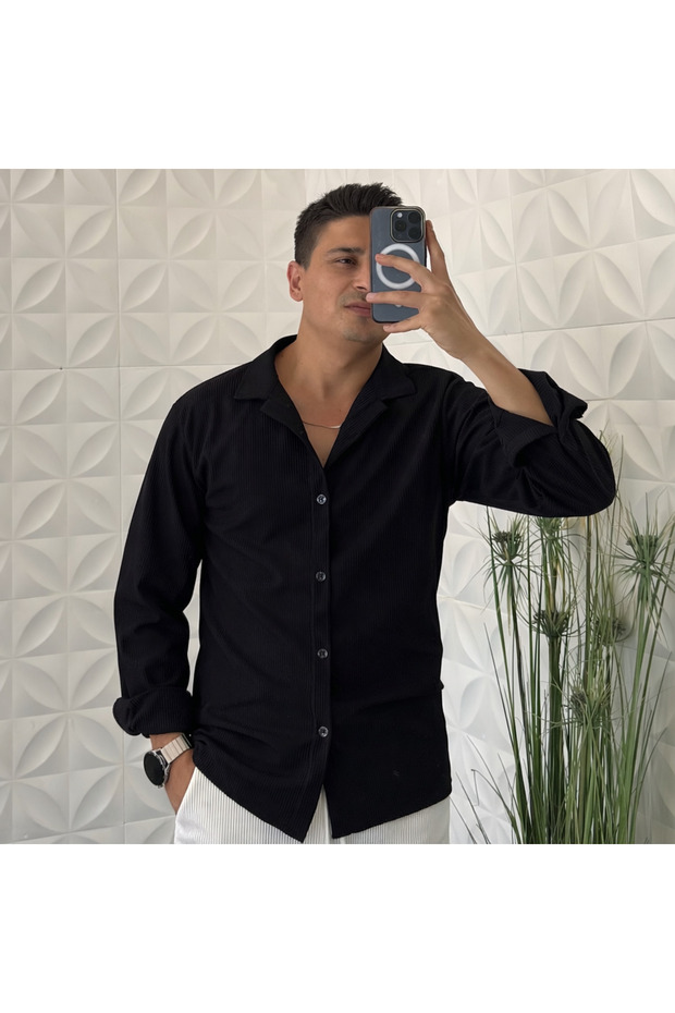Twill Long Sleeve Ottoman Men's Shirt
