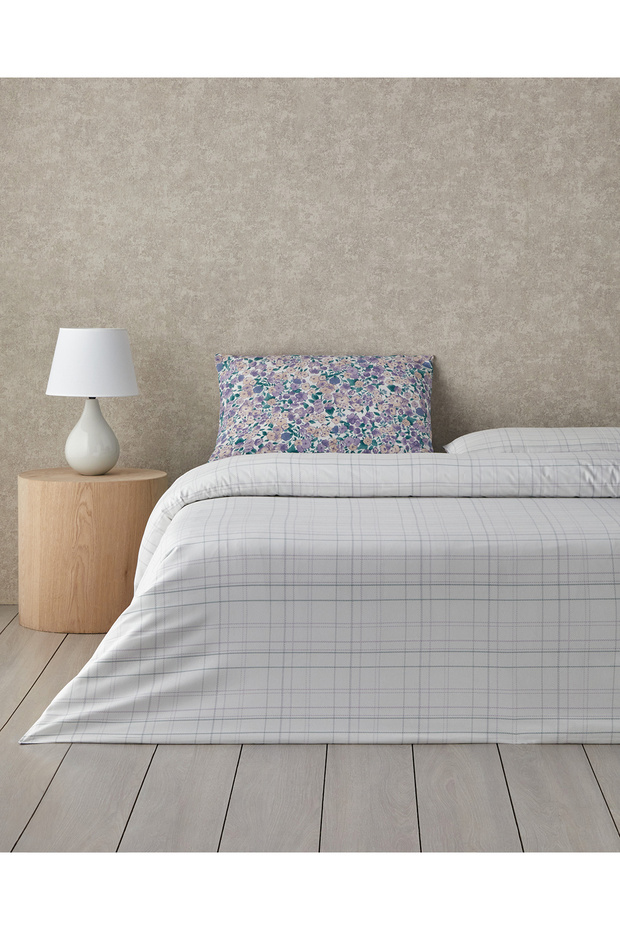 Promise Of Spring Easy Ironing Dupla paplanhuzat szett 200x220 cm lila - 2