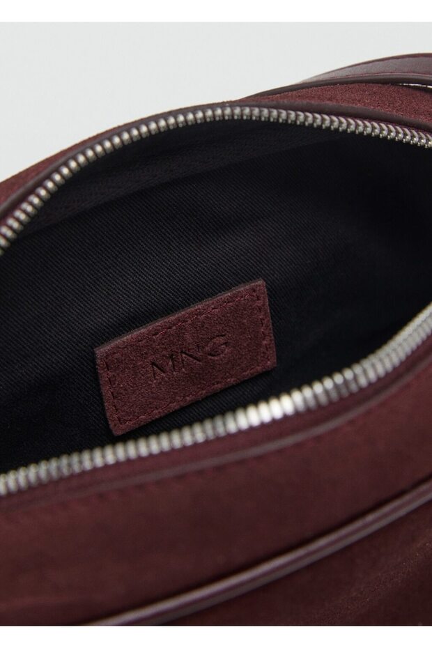 Süet deri çapraz askılı çanta - 4