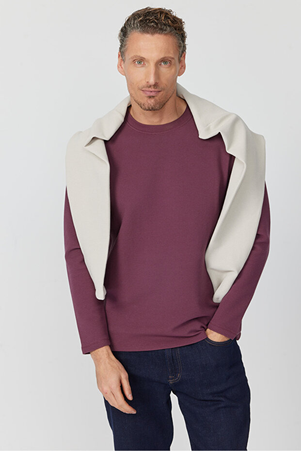 Erkek Basic Sweatshırt - 1