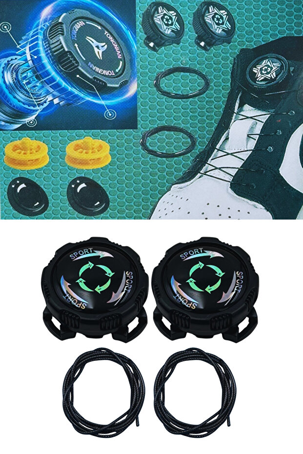 Makaralı Ayakkabı Bağcığı – Akıllı Kilit Sistemli (KALIN) - 4