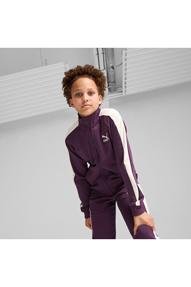 Kids Girls Classics T7 Track Jacket Youth - Purple