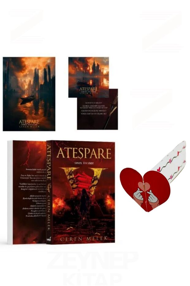 Ateşpare 4.5 (KARTONKAPAK)Özel Tasarım Hareketli Kalp Ayraç Hediyeli