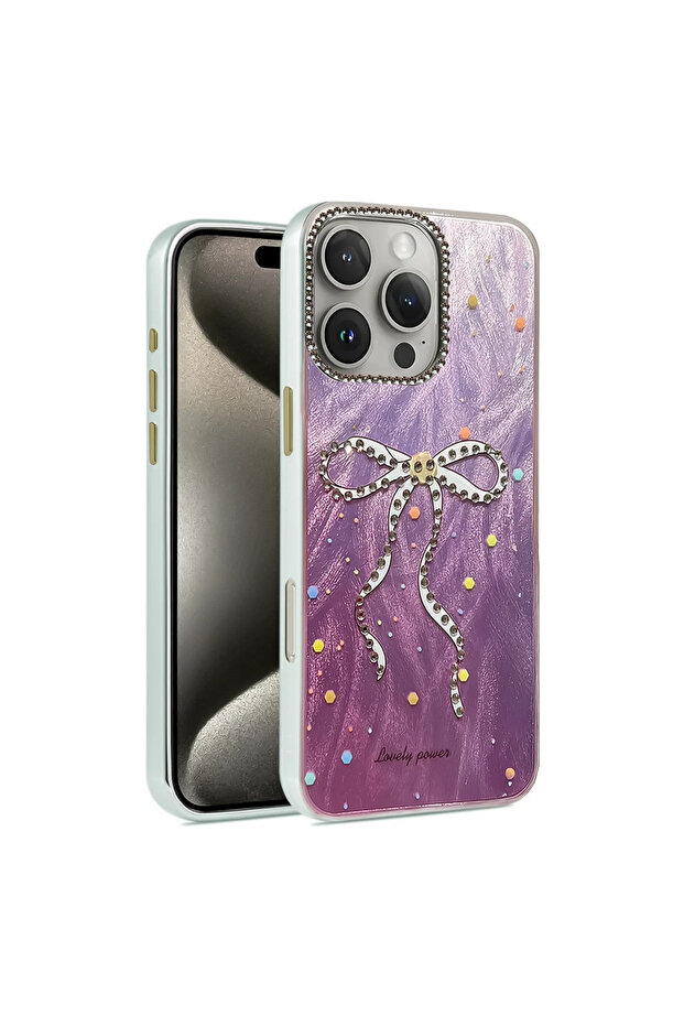Newface iPhone 16 Pro Max Case Blade Mirrored Patterned Cover - Pattern 1 - 2