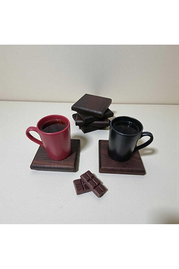 Wooden Coaster (10cm) Set of 6
