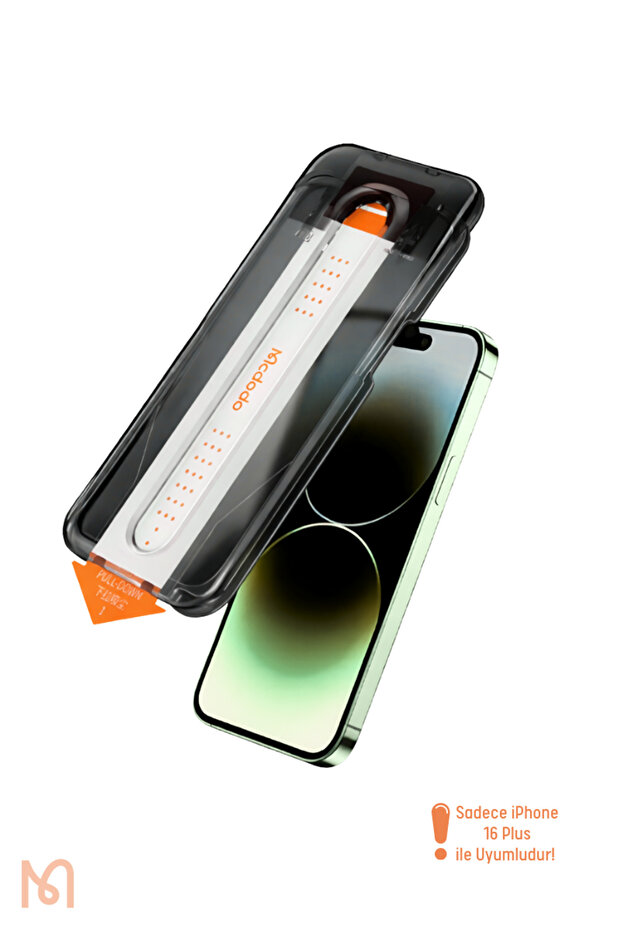 واقي شاشة زجاجي AutoFit متوافق مع iPhone 16 Plus مع أداة تركيب مدمجة