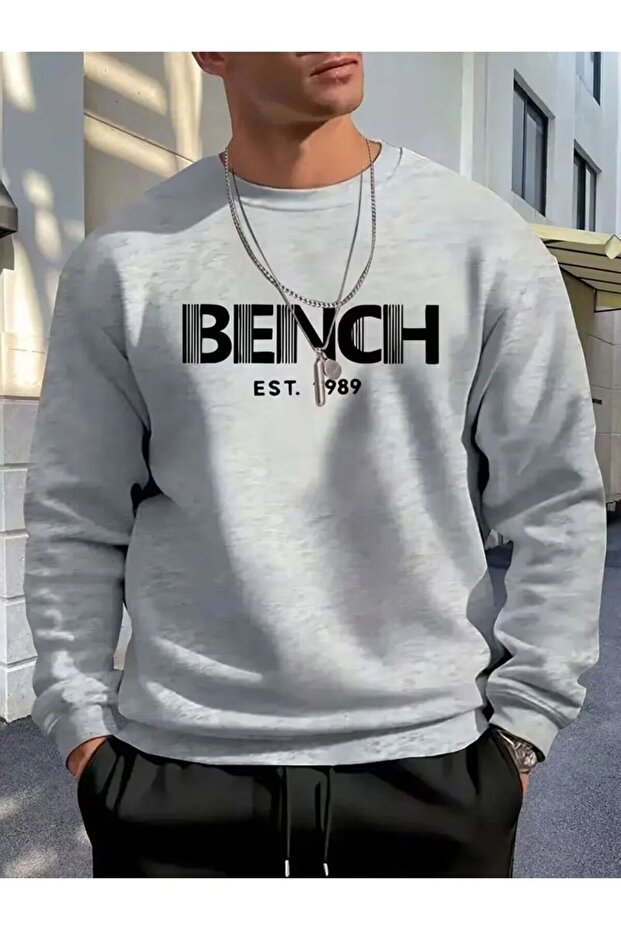 Printed Oversize Unisex Crew Neck Sweatshirt