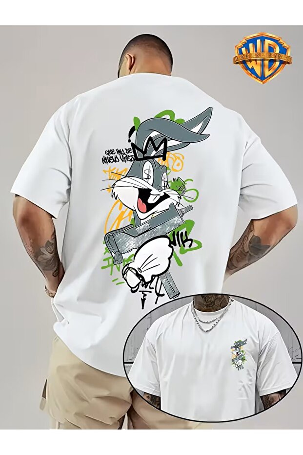 Graffiti Background Print, Diagonal Collar