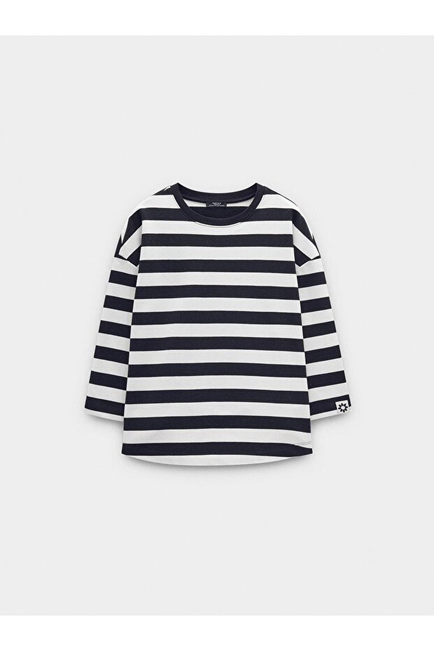 Çizgili Sweatshirt - 5