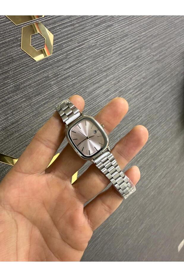 Çelik Kordon Takvimli Kadın Kol Saati - 2